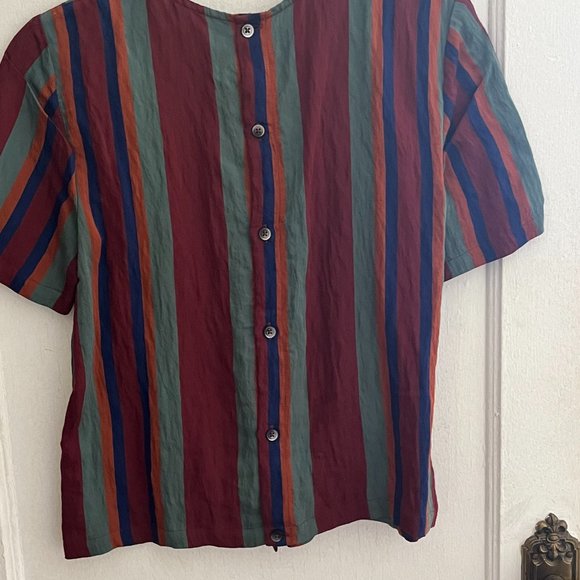 Madewell Button Back Tie Tee, XXS - Picture 6 of 7